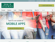 Tablet Screenshot of bankoflittlerock.com